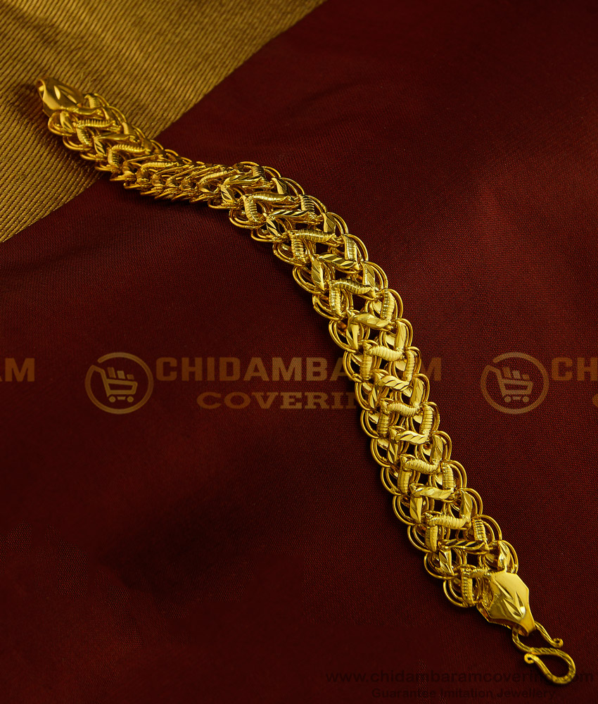 BCT172 - One Gram Gold Designer Hand Bracelet men’s Wedding Jewellery Collections Online