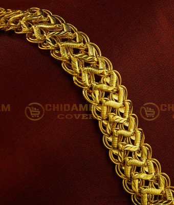 BCT172 - One Gram Gold Designer Hand Bracelet men’s Wedding Jewellery Collections Online