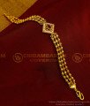 BCT179 - Latest Gold Plated Gold Style watch type balls chain Ladies Stone Bracelet Collections Online