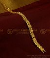 BCT188 - Unique Solid Leaf Design Micro Gold Plated Stylish Gold Bracelet for Girls  