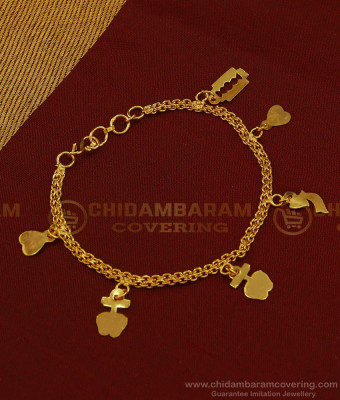 BCT195 - Trendy Gold Plated Popular Hanging Bracelet Teenage Bracelet Online