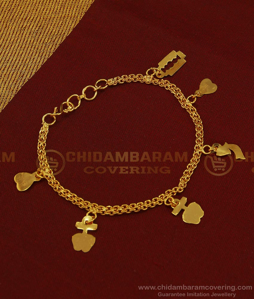 BCT195 - Trendy Gold Plated Popular Hanging Bracelet Teenage Bracelet Online