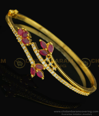 BCT205 - 2.6 size One Gram Gold Covering Bangle Type Gold Kappu Design Bracelet Collections