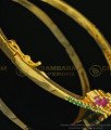BCT206 - 2.6 size Beautiful Ruby Emerald Stone Leaf Design Ladies Bracelet Imitation Jewellery Online