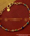 BCT021 - Trendy Gold Plated Popular Teenage Multi Colour Crystal Bracelet Online