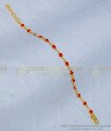 BCT219 - Elegant Light Weight Orange Color Stone Thin Bracelet for Teenage Girls 
