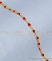 BCT219 - Elegant Light Weight Orange Color Stone Thin Bracelet for Teenage Girls 