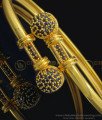 BCT238 - 2.6 Size Unique Black Stone Stylish Gold Bracelet Designs for Girls One Gram Jewelry Online