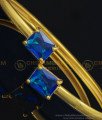 BCT239 - 2.6 Size Trendy Riyal Blue Color Big Stone Gold Kappu Bracelet for Girls