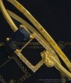 BCT251 - 2.6 Size New Model Party Wear Black Stone 1 Gram Gold Bracelet Online Shopping 