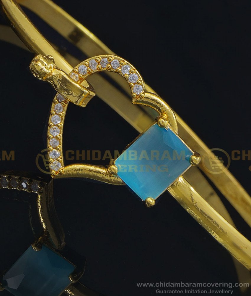 BCT253 - 2.6 Size Beautiful Heart Shape Ad Stone Guaranteed Kappu Bracelet Buy Online  
