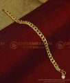 BCT257 - One Gram Gold Guarantee Daily Use Chain Type Gents Bracelet Design Online