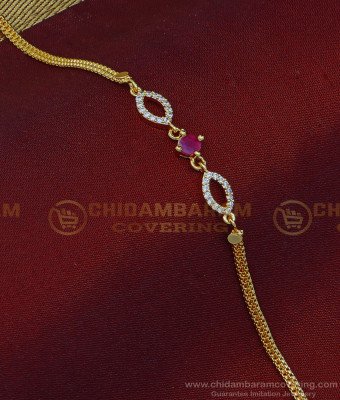 BCT264 - Latest Gold Design Stone Bracelet 1 Gram Gold Plated Stylish Hand Bracelet for Girls