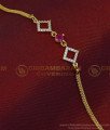 BCT266 - Latest American Diamond Gold Bracelet Design Pure Gold Plated Bracelet Online 