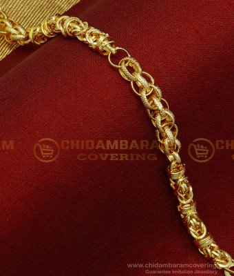BCT272 - New Model Men Bracelet One Gram Gold Plated Bracelet Online