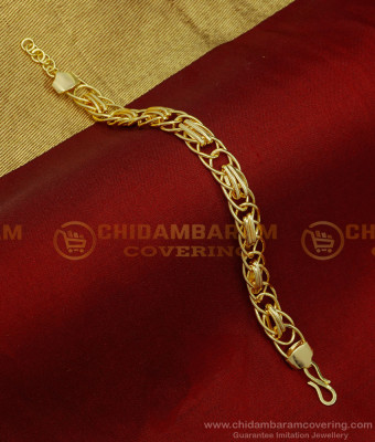 BCT273 - Latest Light Weight One Gram Gold Plated Bracelet for Men 