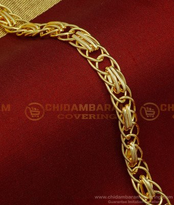 BCT273 - Latest Light Weight One Gram Gold Plated Bracelet for Men 