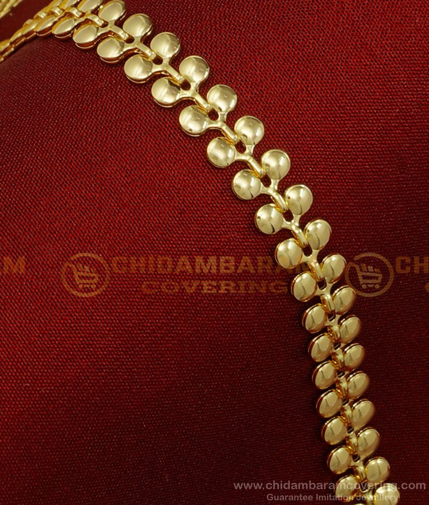 BCT282 - Elegant Leaf Design One Gram Gold Guaranteed Ladies Bracelet Online