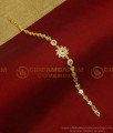 BCT283 - 1 Gram Gold Plated Stylish Hand Bracelet Flower Design Stone Bracelet for Girls