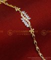 BCT286 - Stylish Rose Gold White Stone Western Bracelet for College Girls 