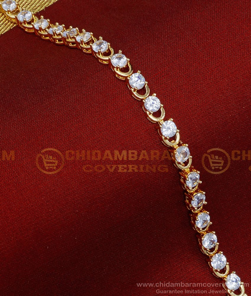 BCT288 - Buy American Diamond Rose Gold Bracelet Best Gift for Female  