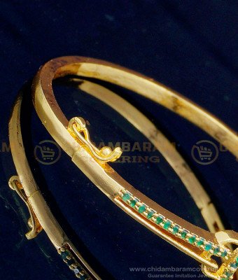 BCT289 - 2.6 size New Model Gold Plated Ad Stone Gold Kappu Bracelet Designs for Girls