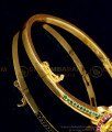 BCT290 - 2.6 size Trendy One Gram Gold Ruby and Emerald Stone Bracelet Designs for Women