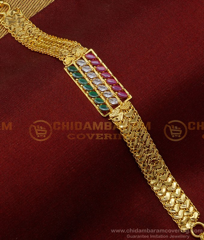 BCT304 - New Model Wedding Bracelet Ad Stone Heart Design Chain Bracelet Design Online