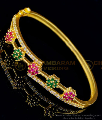 BCT317 - Attractive Kappu Pattern 1 Gram Gold Plated Stone Bracelet for Women