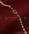 BCT326 - Trendy Bracelets for Ladies Heart Design White Pearl White and Emerald Stone Bracelet Design 