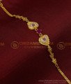 BCT327 - Attractive Forming Gold Ad Stone Heart Model Gold Bracelet for Women 