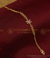 BCT329 - Elegant Flower Design White Stone Simple Bracelet for Girls