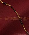 BCT332 - One Gram Gold Light Weight Black Crystal Bracelet Daily Use Hand Chain Design 