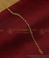 BCT333 - Gold Plated Aqua Green Color Crystal Bracelet for Women