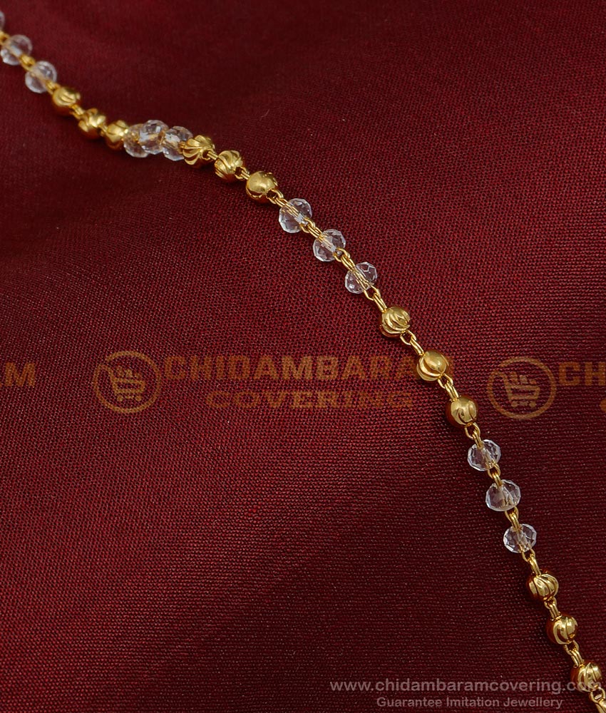 BCT337 - Stylish One Gram Gold Light Weight Crystal Western Bracelet Design for Ladies