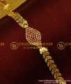 BCT34 - Charming Ruby Stone Leafy Design Bracelet Design for Girls