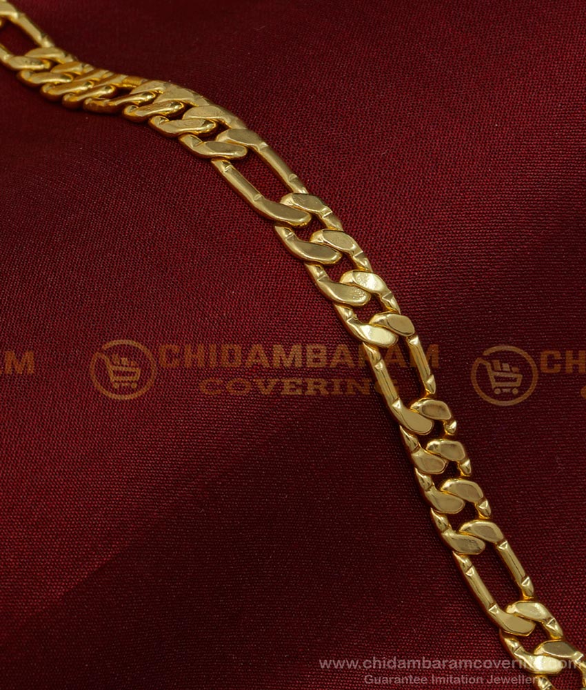 BCT344 - Traditional Gold Design Link Chain Gold Covering Men Wedding Bracelet Design