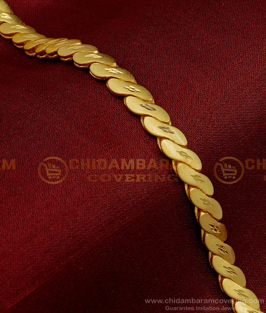BCT346 - Real Gold Tone First Quality Gold Forming Bracelet Design for Men 