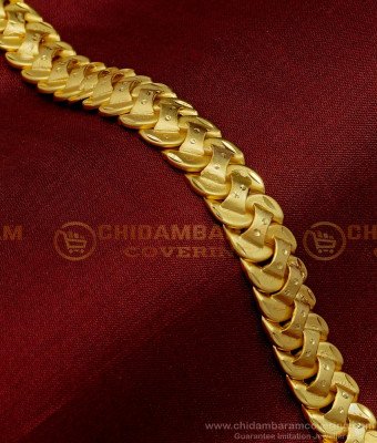 BCT348 - Latest Collection Bracelet Gold Pattern First Quality Forming Gold Men Hand Chain Design
