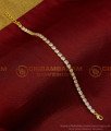 BCT351 - Sparkling White Stone Party Wear Modern Hand Bracelet Design for Ladies 