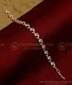 BCT370 - Best Quality White Stone Fish Design Rose Gold Bracelet for Girl