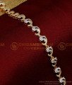 BCT370 - Best Quality White Stone Fish Design Rose Gold Bracelet for Girl