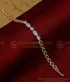 BCT372 - Charming American Diamond Rose Gold Bracelet Design