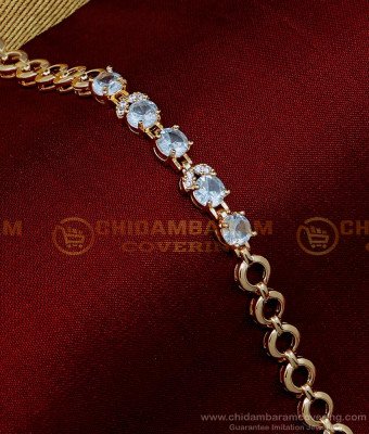 BCT372 - Charming American Diamond Rose Gold Bracelet Design
