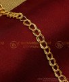 BCT374 - 7.5 Inch Daily Use Link Chain 1 Gram Gold Bracelet for Men