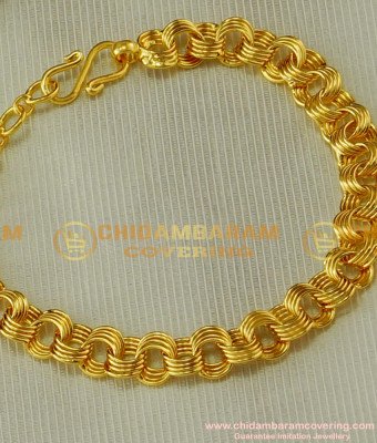 BCT38 - Simple Design Light Weight One Gram Gold Bracelet for Teenage Girl 