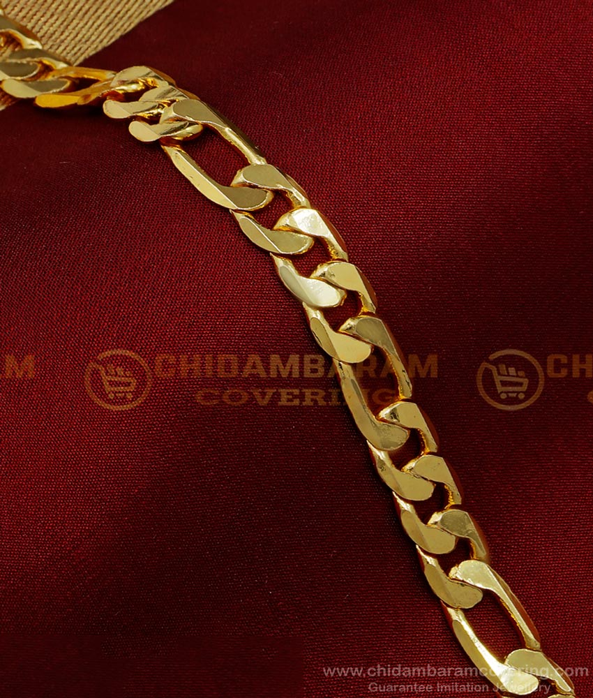 BCT380 - Gold Design Link Chain 1 Gram Gold Bracelet for Men