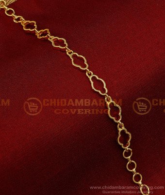 BCT381 - Elegant Light Weight Chain Type 1 Gram Gold Bracelet