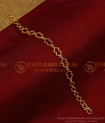 BCT382 - 1 Gram Gold Bracelet Simple Hand Chain Design Online