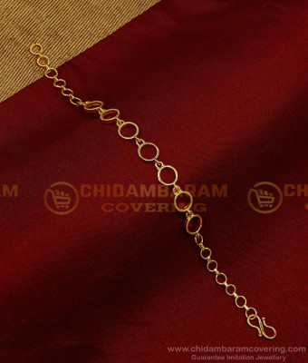 BCT384 - Beautiful Round Design Gold Covering Bracelet for Ladies